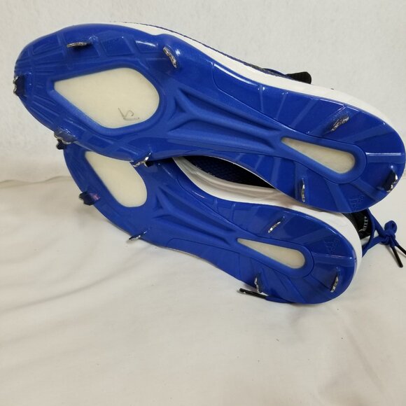 NWT ADiDAS Icon V Boost Metal Cleat Baseball Shoes Blue Black Size 11.5 ~4390 - Picture 6 of 8